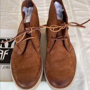 NWT Frye Men's Brown Suede Chukka Boots, Size 11M